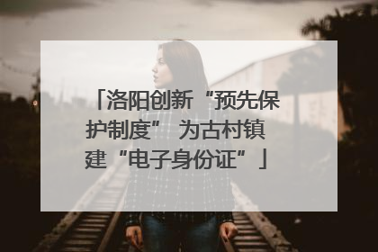 洛阳创新“预先保护制度” 为古村镇建“电子身份证”