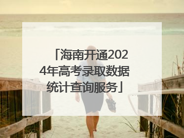 海南开通2024年高考录取数据统计查询服务