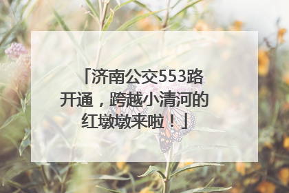 济南公交553路开通，跨越小清河的红墩墩来啦！