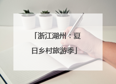 浙江湖州：夏日乡村旅游季