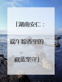 湖南安仁：端午粽香里的藏蓝坚守