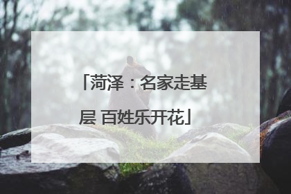 菏泽：名家走基层 百姓乐开花