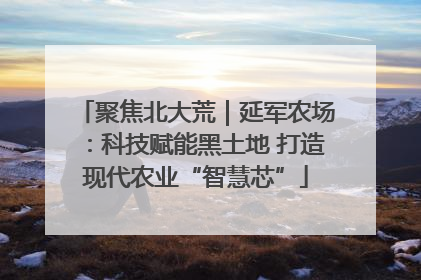 聚焦北大荒｜延军农场：科技赋能黑土地 打造现代农业“智慧芯”