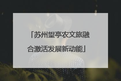 苏州望亭农文旅融合激活发展新动能