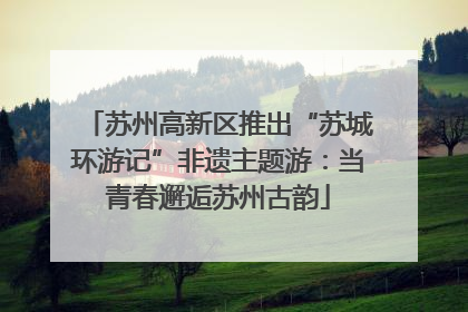 苏州高新区推出“苏城环游记”非遗主题游：当青春邂逅苏州古韵