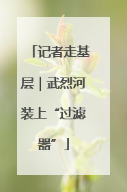 记者走基层｜武烈河装上“过滤器”