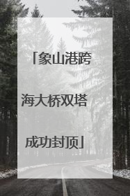 象山港跨海大桥双塔成功封顶