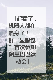 起猛了，机器人都在热身了！一群“显眼包”首次参加阿里巴巴运动会