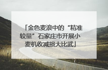 金色麦浪中的“精准较量”石家庄市开展小麦机收减损大比武