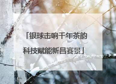 银球击响千年茶韵 科技赋能新昌赛景