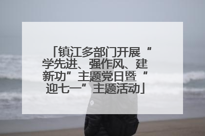 镇江多部门开展“学先进、强作风、建新功”主题党日暨“迎七一”主题活动