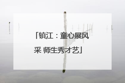 镇江：童心展风采 师生秀才艺
