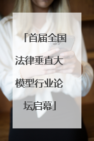 首届全国法律垂直大模型行业论坛启幕