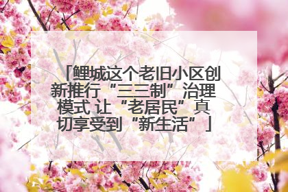 鲤城这个老旧小区创新推行“三三制”治理模式 让“老居民”真切享受到“新生活”