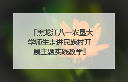 黑龙江八一农垦大学师生走进民族村开展主题实践教学