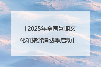 2025年全国暑期文化和旅游消费季启动