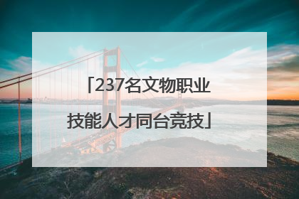 237名文物职业技能人才同台竞技