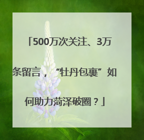 500万次关注、3万条留言，“牡丹包裹”如何助力菏泽破圈？