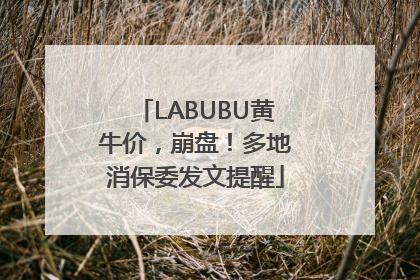 LABUBU黄牛价，崩盘！多地消保委发文提醒